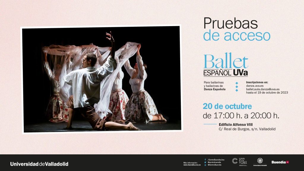 Pruebas Acceso Ballet Español Universidad de Valladolid 2023